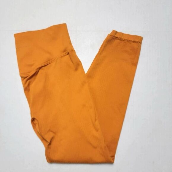 PINK Active Victoria’s Secret Golden Oak Burnt Orange Seamless Classic Leggings - Picture 6 of 8